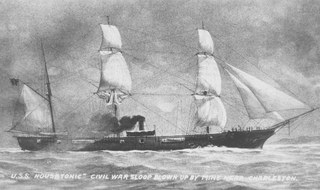 The USS Housatonic. (Image: Public domain)